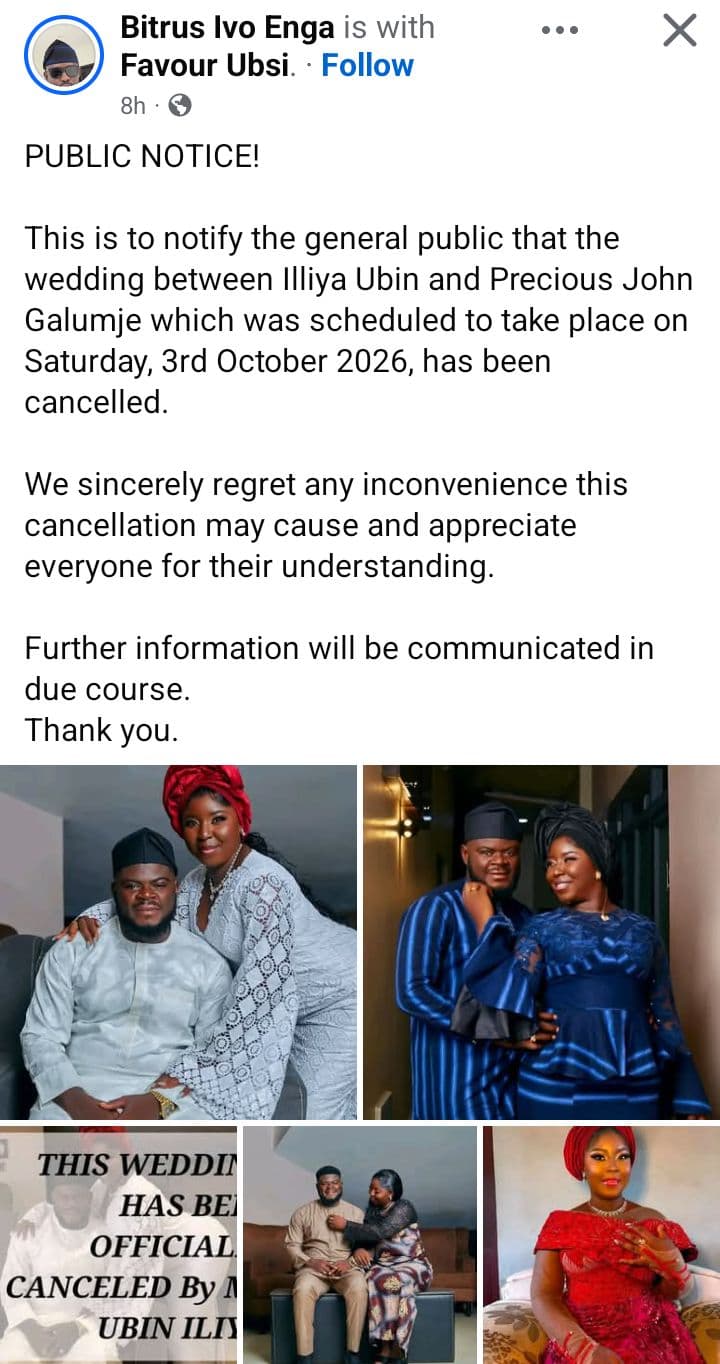 Nigerian Groom Calls Off Nuptials 12 Days Ahead of Event